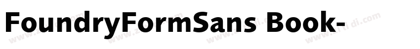 FoundryFormSans Book字体转换